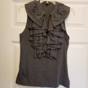 Ralph Lauren Gray Shirt with Ruffles